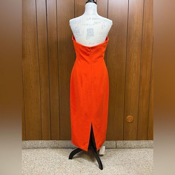 Self-Portrait Sleeveless Crepe Midi-Dress size 10 - Picture 8 of 12